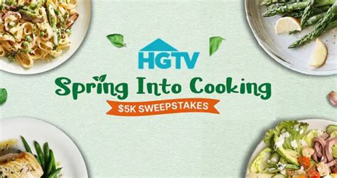 hgtv food network sweepstakes|Spring Into Cooking $5K Giveaway .